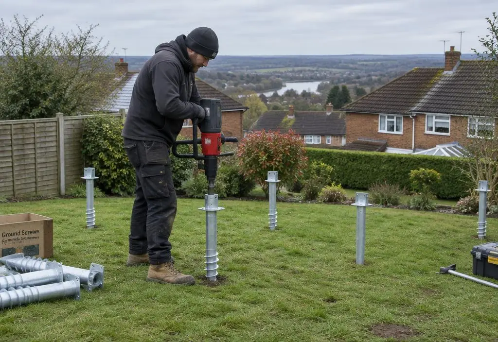 Ground screw project in Berkshire