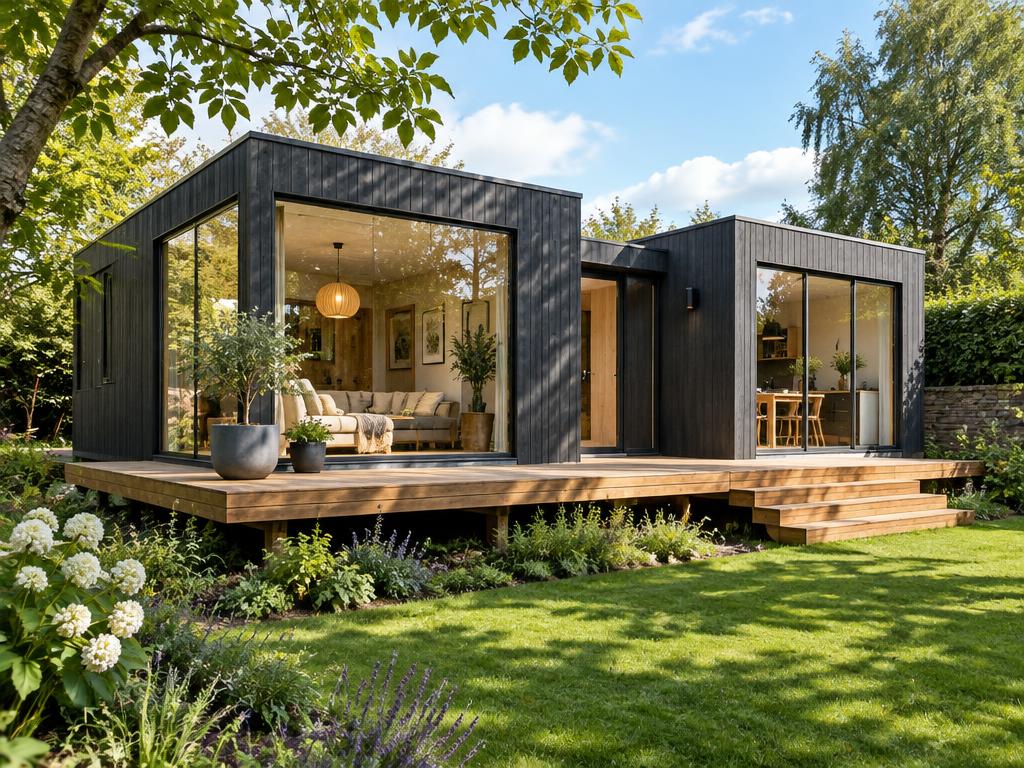 Modular Buildings on ground screw foundations